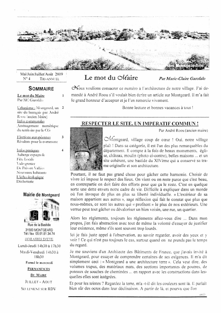 L’Echo Montgeardin 04 (mai 2009)
