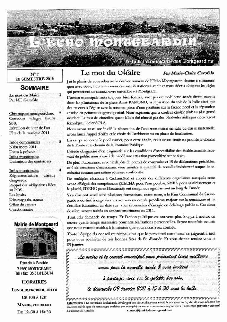 L’Echo Montgeardin 07 (2010)