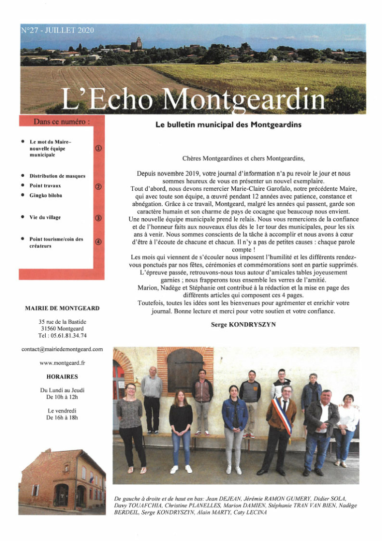 L’Echo Montgeardin 27 (juill. 2020)