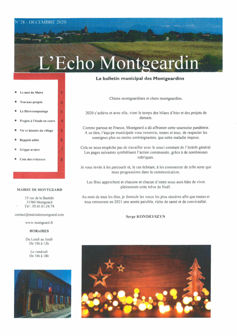 L’Echo Montgeardin 28 (déc. 2020)