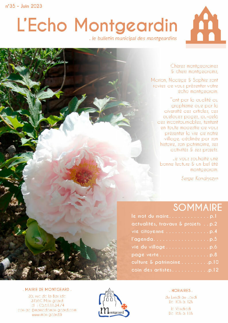 L’Echo Montgeardin 35 (juin 2023)